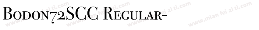 Bodon72SCC Regular字体转换
